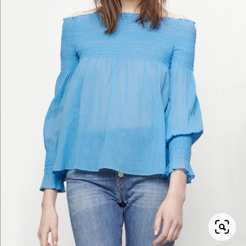 Maje off shoulder long sleeve top (small)